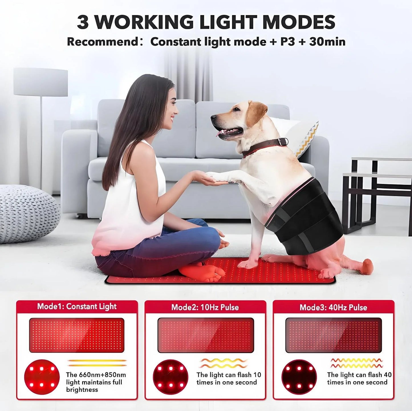 Red Light Therapy Pad – Infrared LED Full Body Wellness Mat