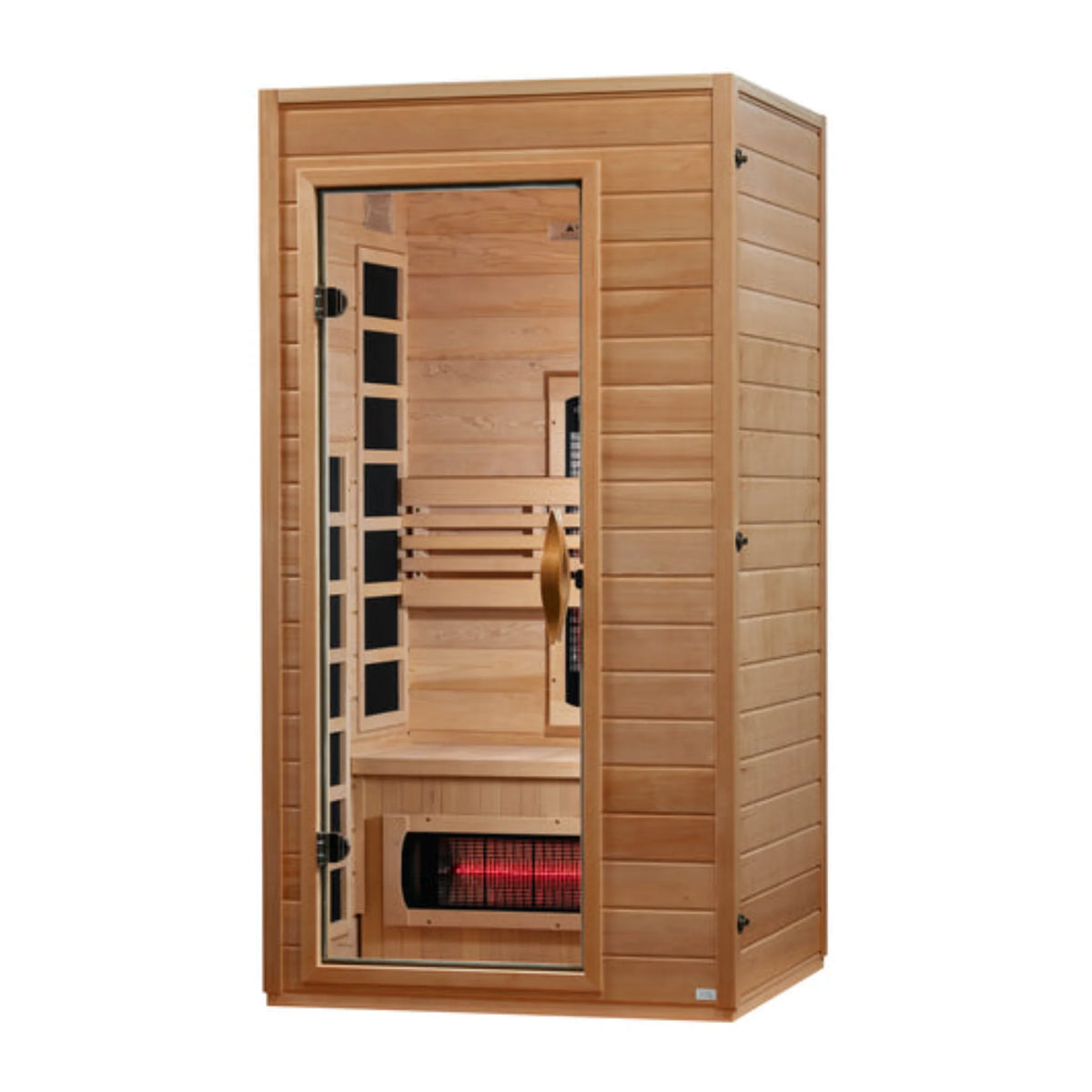 Dynamic Gracia 1-2 Person Full Spectrum Near Zero EMF FAR Infrared Sauna, Canadian Hemlock, DYN-6119-03 FS