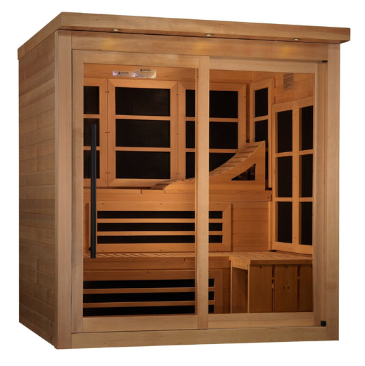Golden Designs 6-Person Near Zero EMF FAR Infrared Sauna