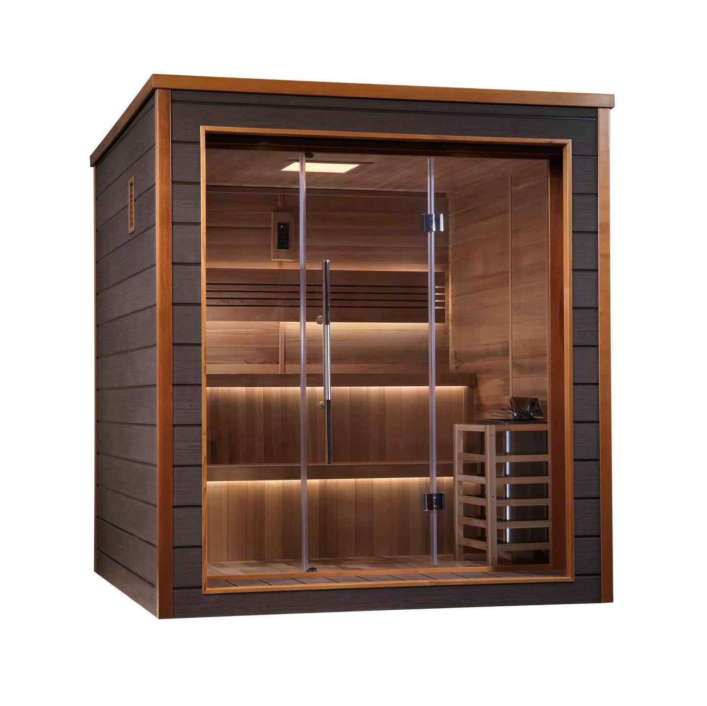 Golden Designs Bergen 6 Person Outdoor-Indoor Traditional Steam Sauna