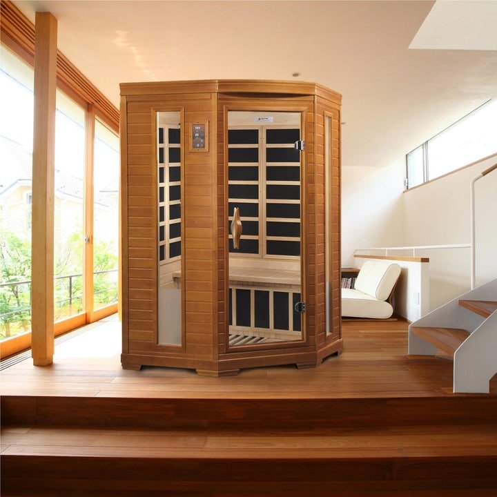 Dynamic "Heming Elite" 2-Person Ultra Low EMF FAR Infrared Sauna (Corner Unit)