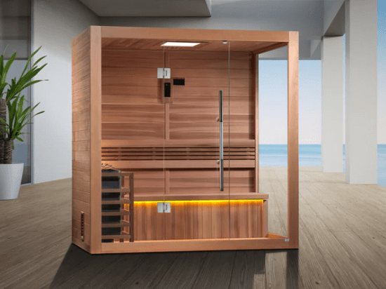 Golden Designs "Forssa Edition" 3 Person Indoor Traditional Steam Sauna