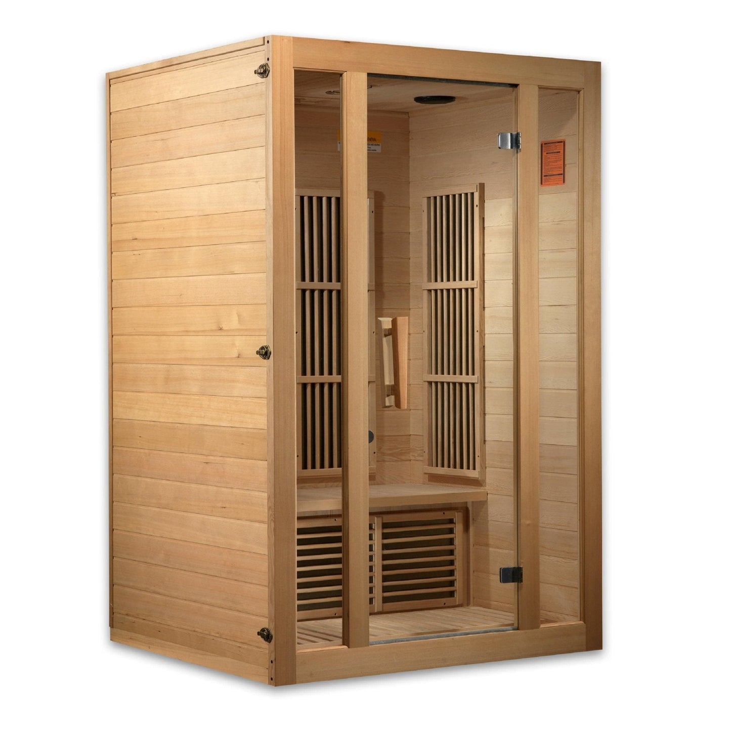 Maxxus "Seattle" Edition 2-Person Low EMF FAR Infrared Carbon Sauna with Canadian Hemlock