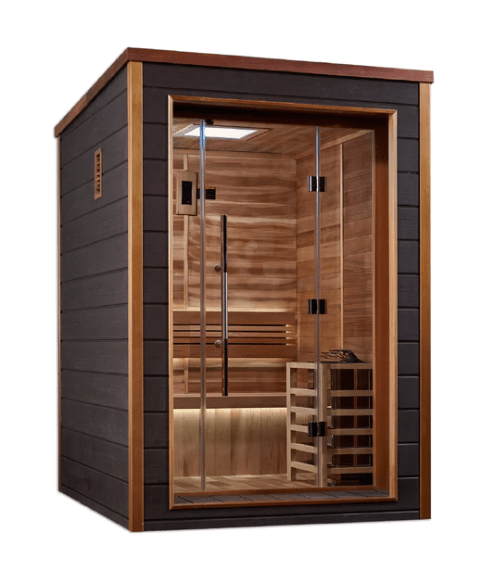 Golden Designs "Narvik" 2 Person Outdoor-Indoor Traditional Steam Sauna