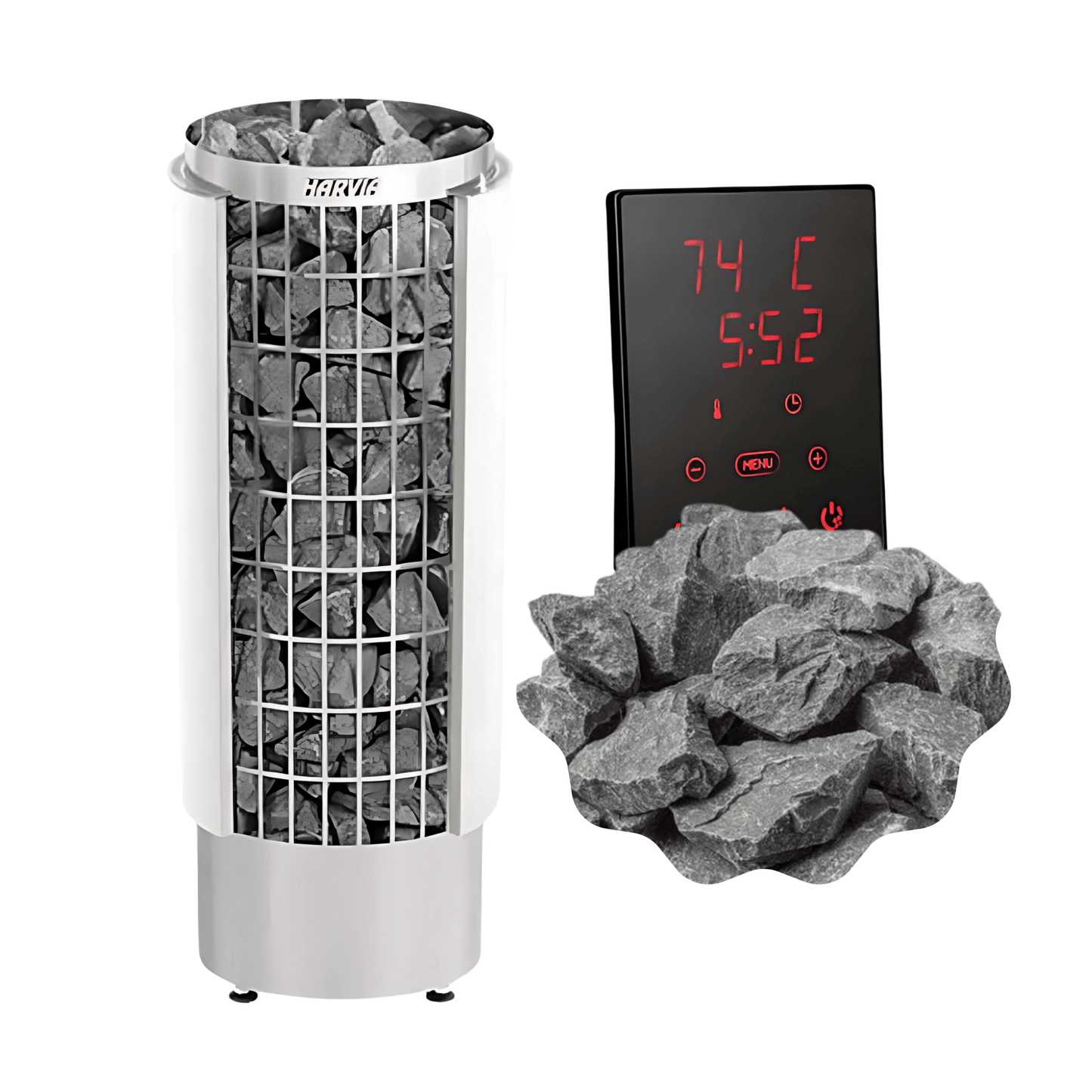 Harvia Cilindro PC60E 6kW Sauna Heater Package