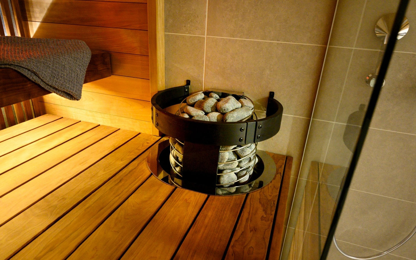 Harvia Spirit SP60E Electric Sauna Heater Package - 240V/1PH (Home Use) / Xenio CX30 + WiFi Control Package
