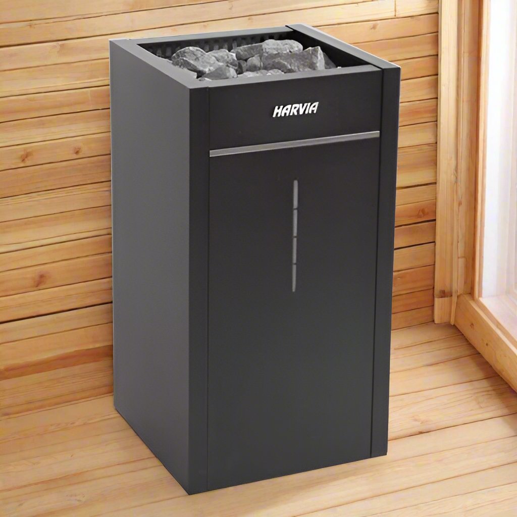 Harvia HL110SA HL11U1SAUL Virta Combi Series 10.5kW Black Sauna Heater, 240V 1PH, UL Listed