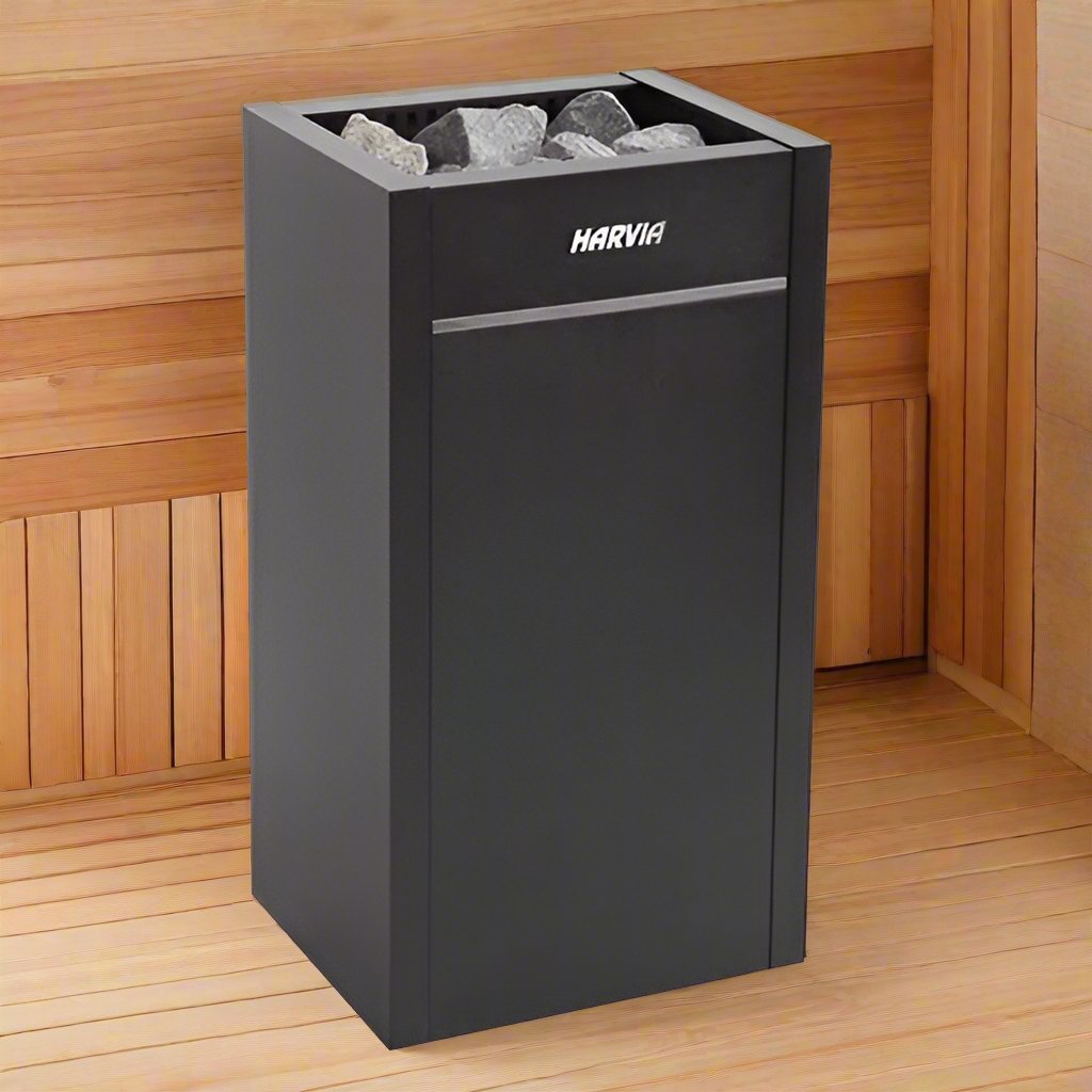 Harvia HL80E HL8U1UL Virta Series 8kW Black Sauna Heater, 240V 1PH, UL Listed