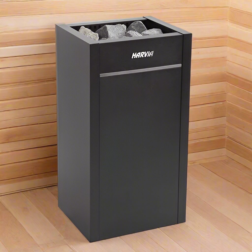 Harvia HL60E HL6U1UL Virta Series 6kW Black Sauna Heater, 240V 1PH, UL Listed