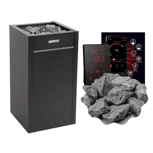 Harvia Virta HL90E Electric Sauna Heater Package