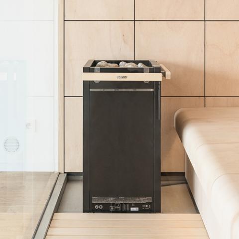 Harvia HL60E HL6U1UL Virta Series 6kW Black Sauna Heater, 240V 1PH, UL Listed