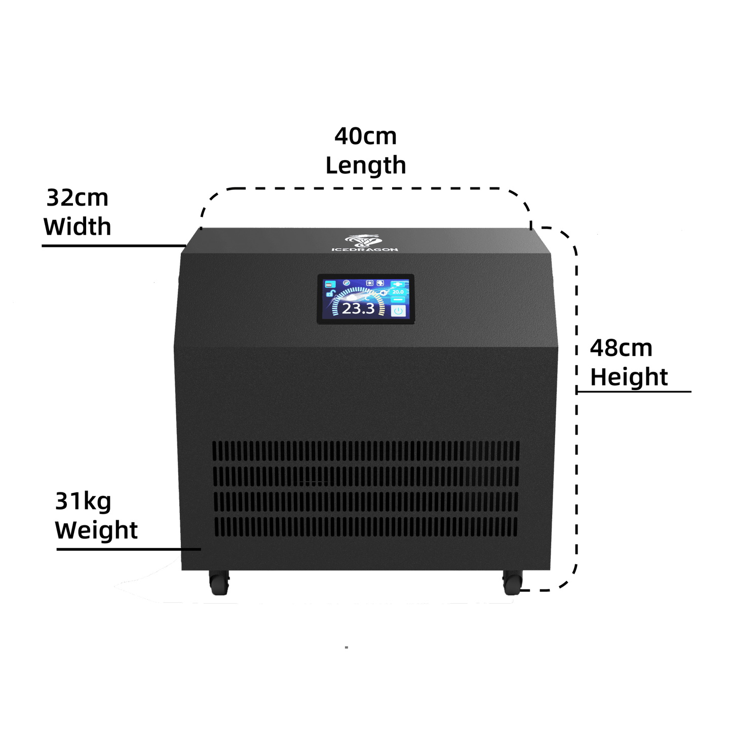 Ice Dragon Water Chiller for Ice Bath 1HP with Wi-Fi