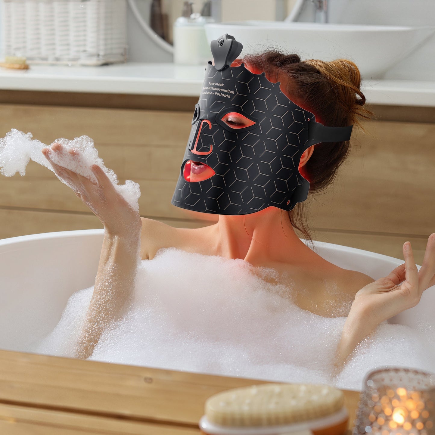 LED Light Therapy Crown Face Mask