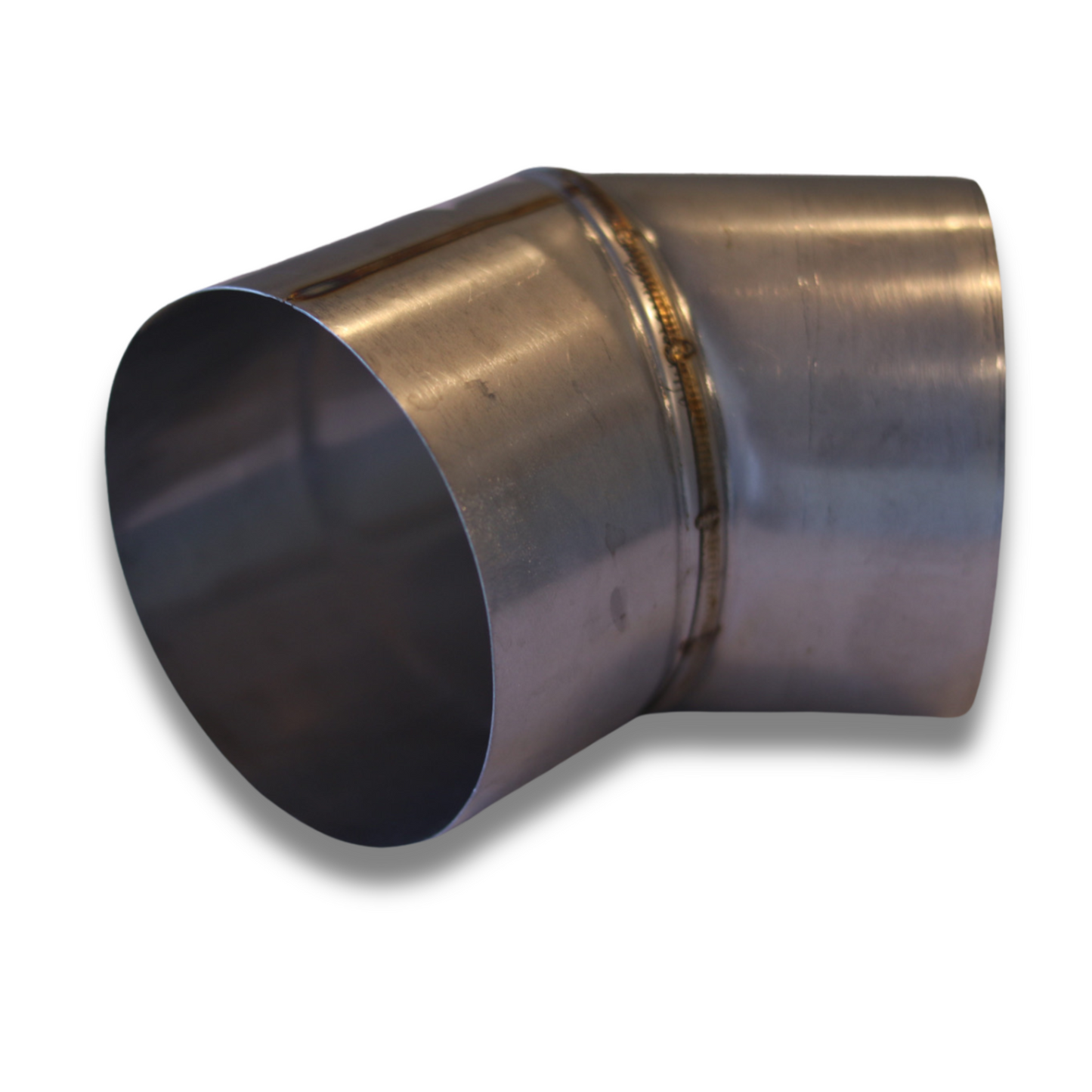 Angled Stove Chimney Pipe - 45 Degree Angle - 4”