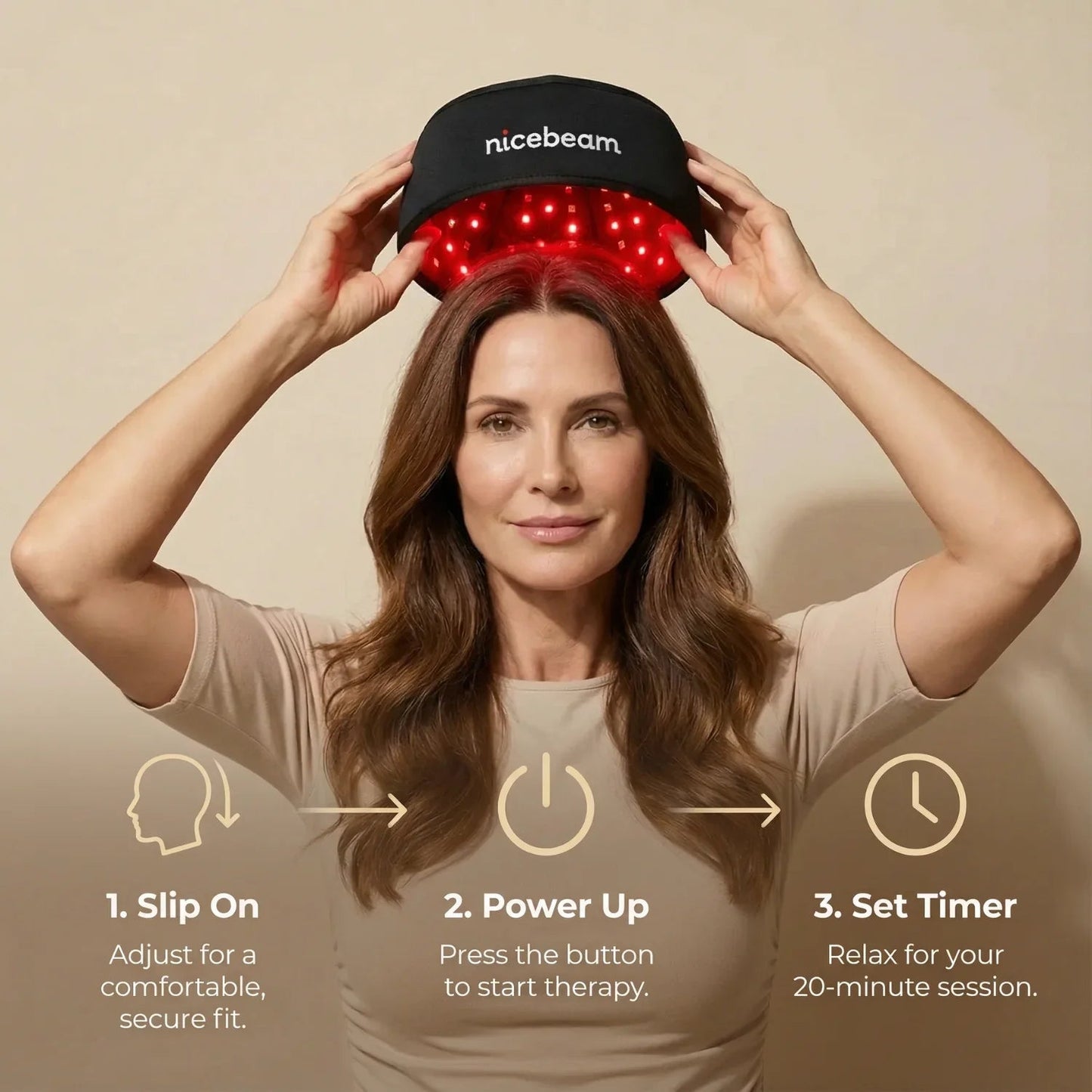 Nicebeam Red Light Therapy Hat