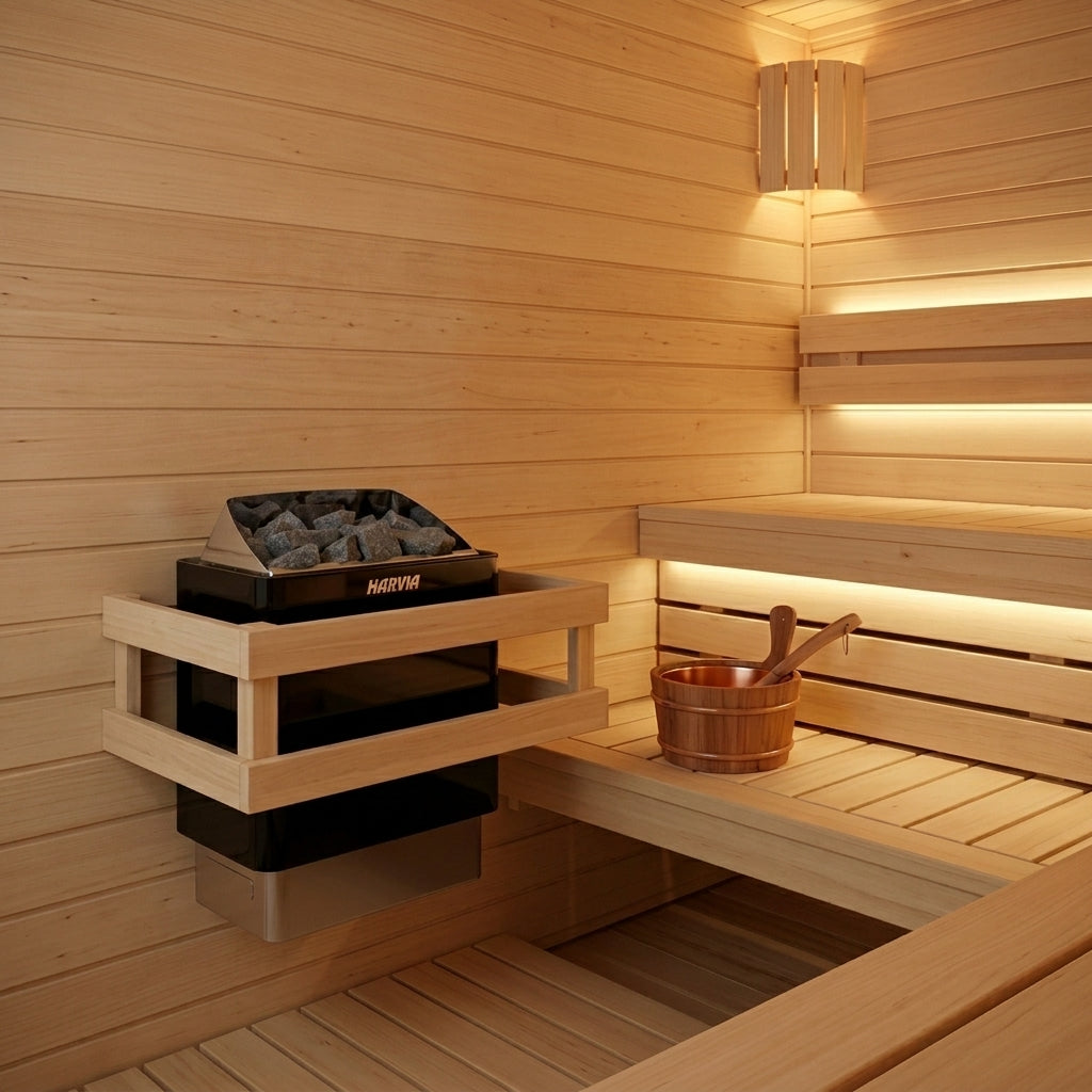 Harvia KIP80W JH80WU1MIUL Kip Series 8kW Black Sauna Heater, 240V 1PH, UL Listed