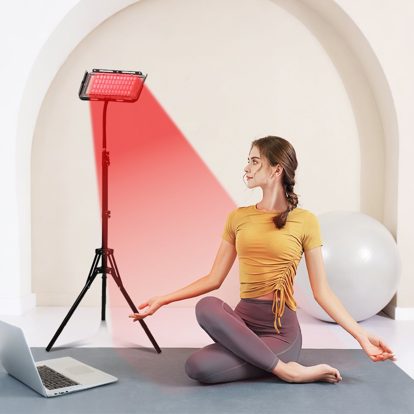 Red and Infrared Light Therapy Lamp（Panel）With Stand