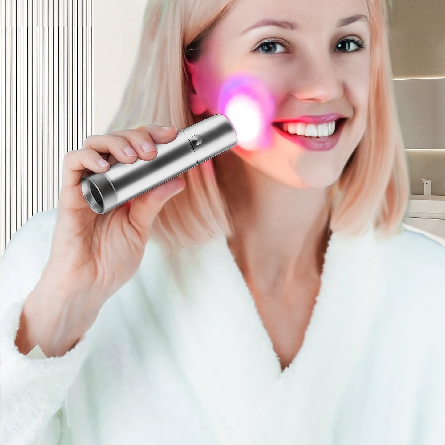Red Light Therapy Torch with Removable Tip