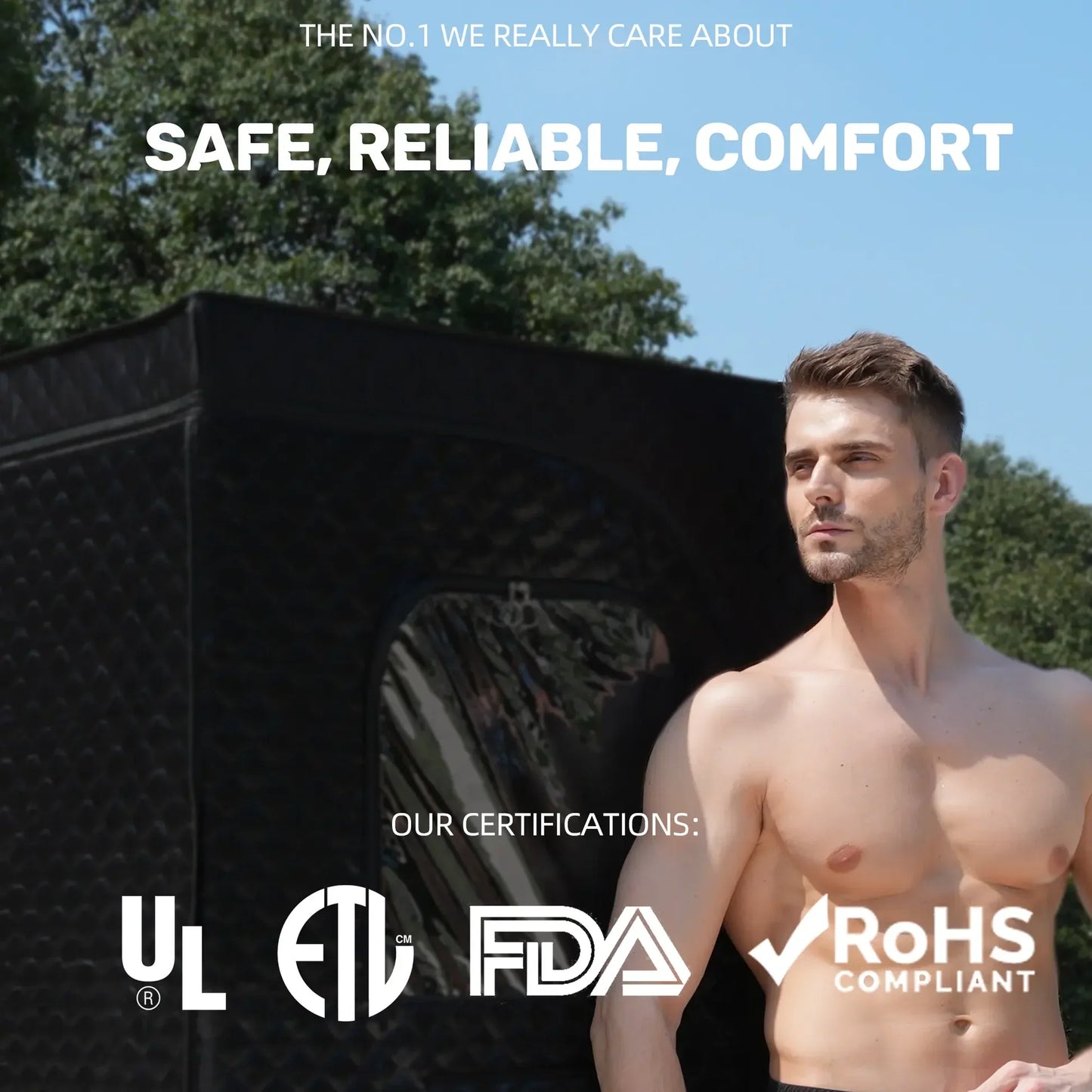 GlowSteam™  Red Light Portable Steam Sauna