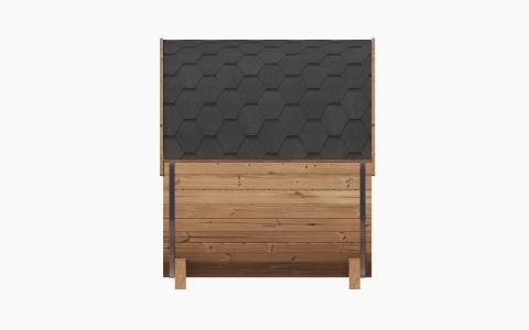 SaunaLife Model E8G Sauna Barrel Glass Front