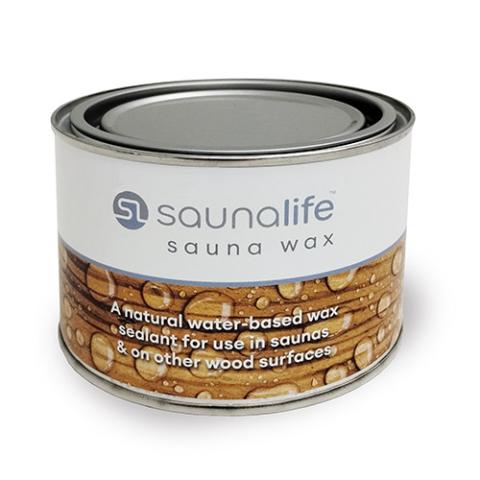 SaunaLife Sauna Wood Wax, White, 15.2oz